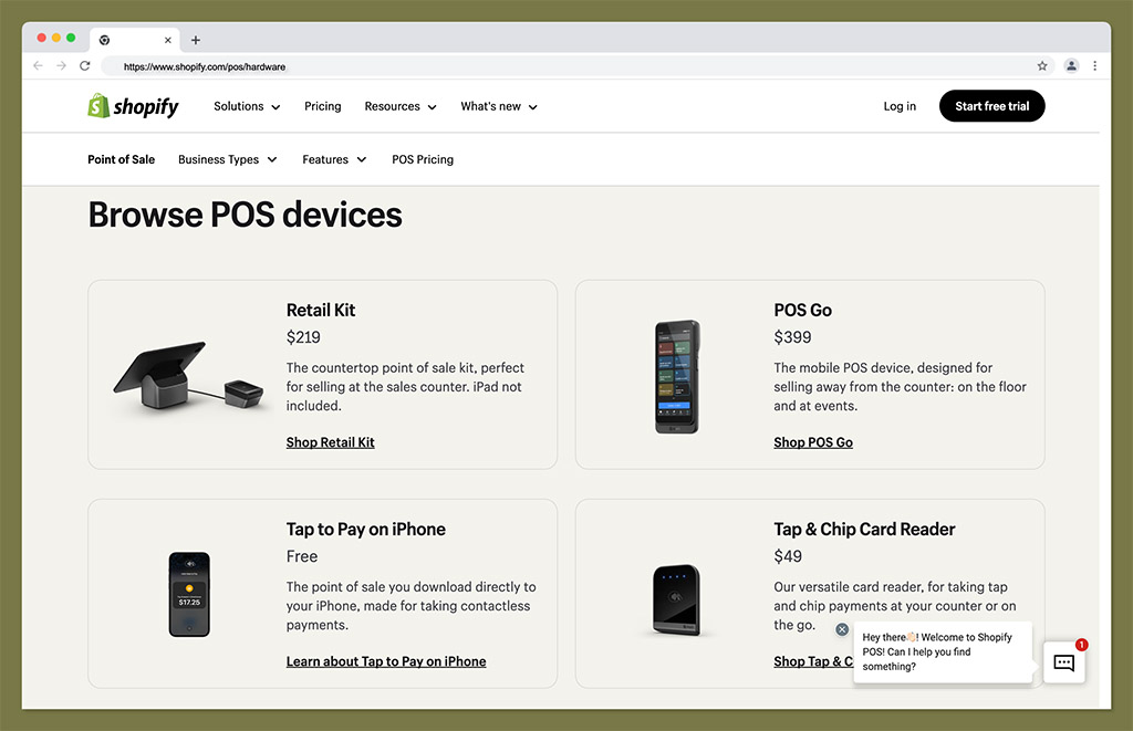 shopify pos hardware