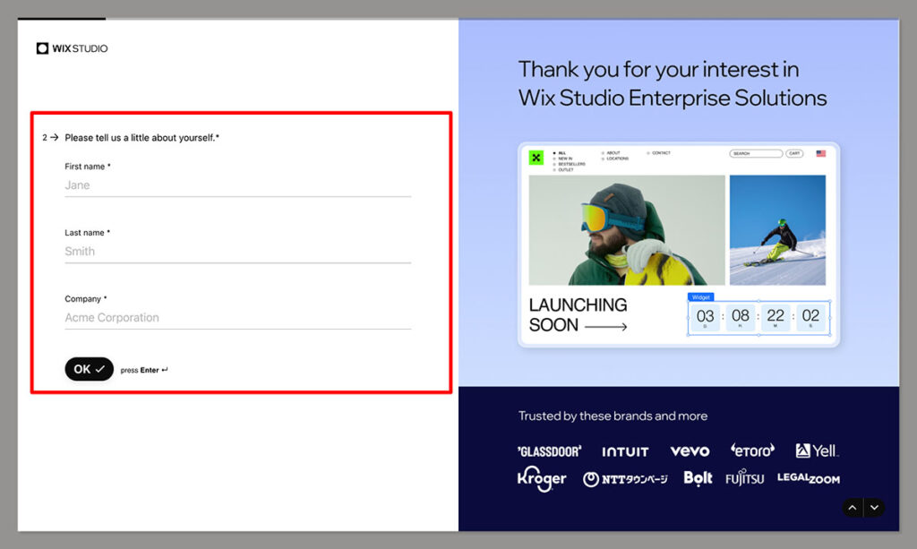 contact wix enterprise get a quote