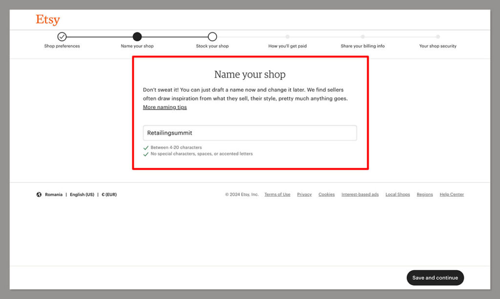 how to name your etsy shop