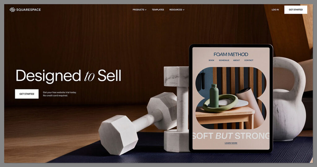 squarespace homepage