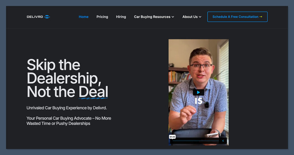 Delivrd Homepage