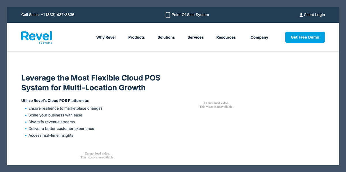 Revel Systems Homepage