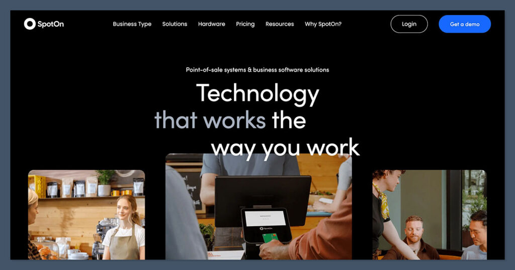 SpotOn POS Homepage