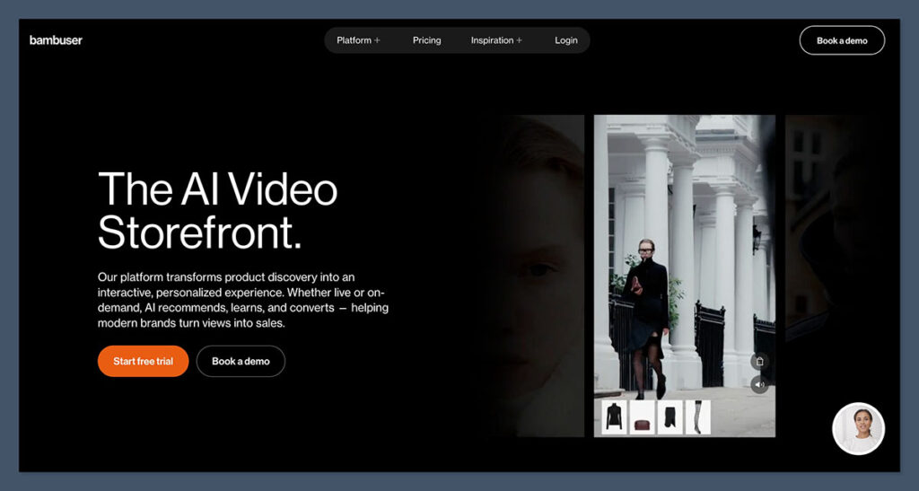 Bambuser Homepage