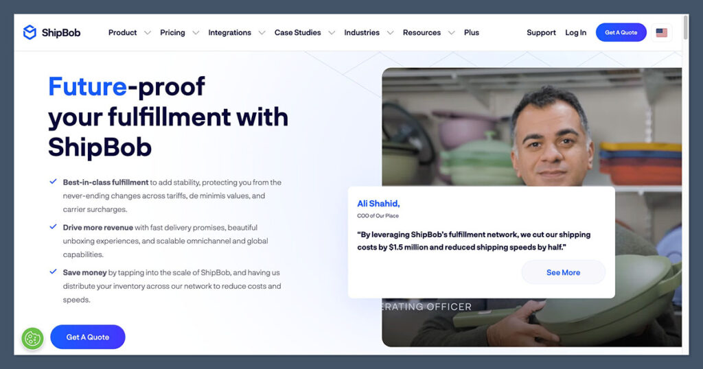 ShipBob Homepage